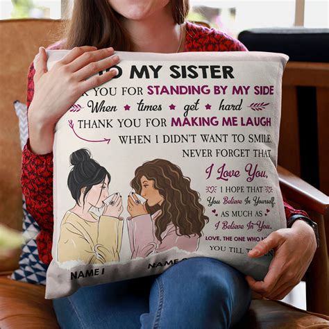 pillow gifts for sister|sister pillow gift ideas.